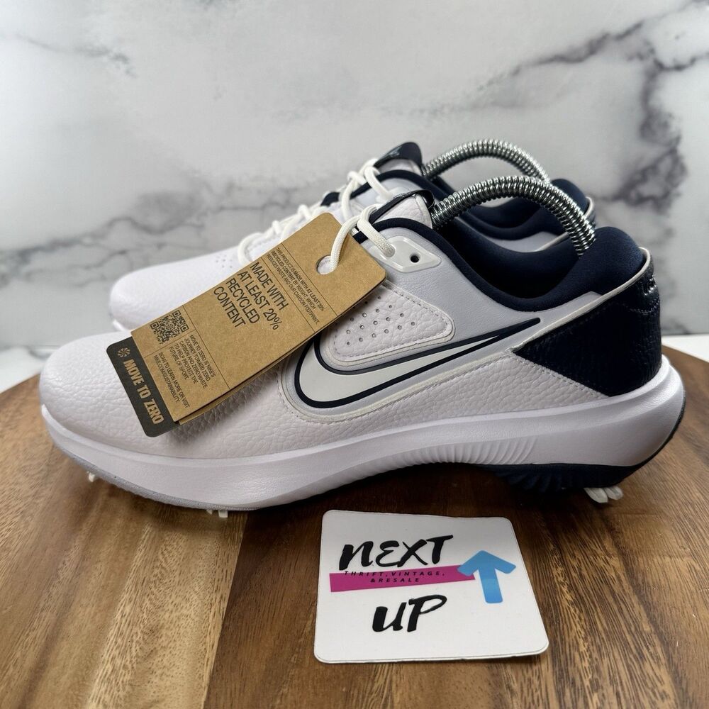 Mens 7.5-Nike Air Zoom Victory Pro 3 Golf Shoes DX9028-102 White/Navy Blue nby